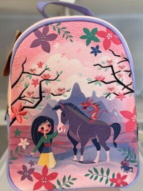 Loungefly Mulan & Friends Canvas-faced Mini Backpack